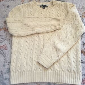 Tommy Hilfiger Butter Yellow Cable Knit Sweater
